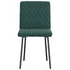 vidaXL J&iacute;deln&iacute; židle 2 ks tmavě zelen&eacute; samet