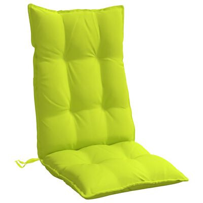 vidaXL Podušky na židli s vysokým opěradlem 4 ks jasně zelené oxford