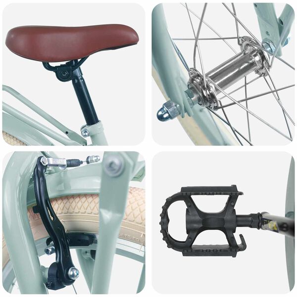 vidaXL Dětsk&eacute; Kolo 18 palců pro 5-7 let Světl&aacute; zelen&aacute;