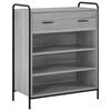 vidaXL Skř&iacute;ň na obuv 76 x 36,5 x 93 cm Kompozitn&iacute; dřevo &Scaron;ed&yacute; Sonoma