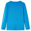 Dětsk&eacute; tričko s dlouh&yacute;m ruk&aacute;vem kobaltově modr&eacute; 116