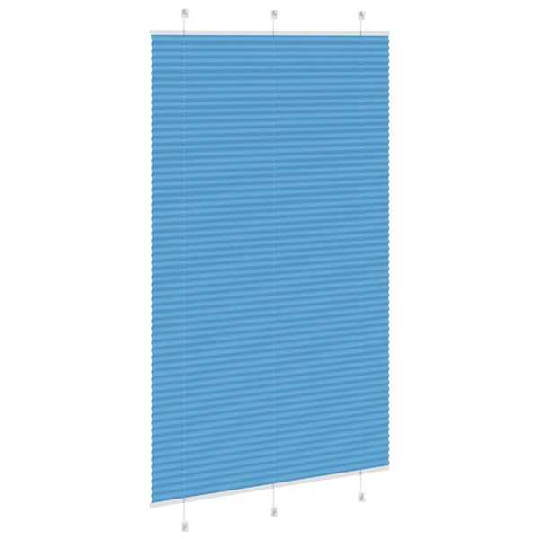 vidaXL Plisovan&aacute; roleta modr&aacute; 115x200 cm &Scaron;&iacute;řka l&aacute;tky 114,4cm Polyester