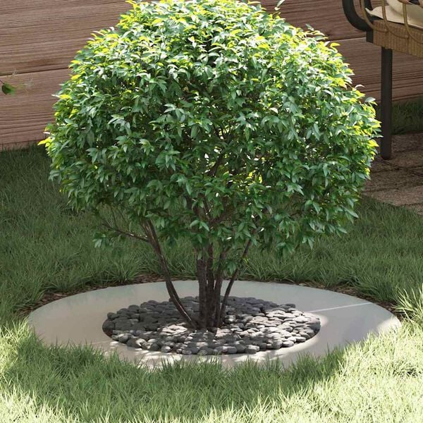 vidaXL vhodn&eacute; pro ploch&eacute; stromov&eacute; kroužky 5 pcs Stř&iacute;brn&aacute; &Oslash;40 / 70 cm