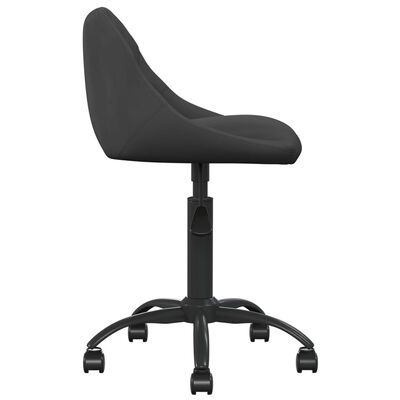 vidaXL Kancelářská židle černá samet