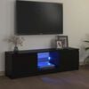 vidaXL TV skř&iacute;ňka s LED osvětlen&iacute;m čern&aacute; 120 x 30 x 36 cm