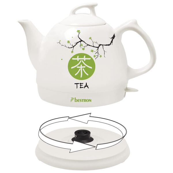 Bestron Keramick&aacute; rychlovarn&aacute; konvice Asia Lounge DTP800A 0,8 l b&iacute;l&aacute;