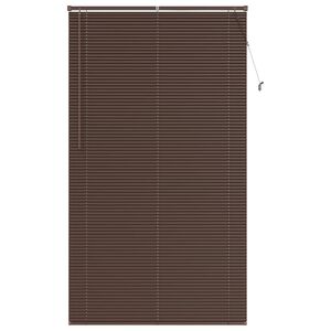 vidaXL Venet &scaron;koln&iacute; žaluzie Tmavě hněd&aacute; s vzorem 213 x 120 cm PVC