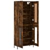 vidaXL Skř&iacute;ň highboard kouřov&yacute; dub 69,5 x 34 x 180 cm kompozitn&iacute; dřevo