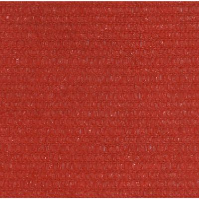 vidaXL Stínící plachta 160 g/m² červená 3,5 x 3,5 x 4,9 m HDPE