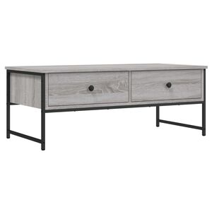 vidaXL Konferenčn&iacute; stolek &scaron;ed&yacute; sonoma 101x49x39,5 cm kompozitn&iacute; dřevo