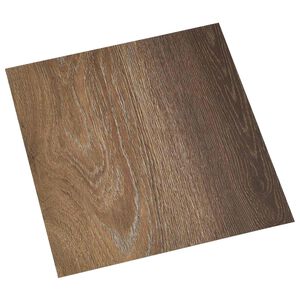 vidaXL Samolepic&iacute; podlahov&aacute; prkna Hněd&aacute; 30,5 x 30,5 cm 20 ks PVC