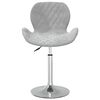 vidaXL Otočn&aacute; j&iacute;deln&iacute; židle světle &scaron;ed&aacute; samet
