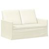 vidaXL Pohovka pro 2 osoby Kr&eacute;mov&aacute; 130 x 81 x 82 cm Žebrovan&aacute; l&aacute;tka