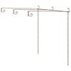 vidaXL Zahradn&iacute; pergola hněd&aacute; s patinou 3 x 3 x 2,5 m železn&aacute;