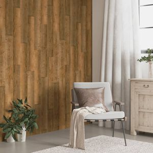 vidaXL N&aacute;stěnn&eacute; panely vzhled dřeva hněd&eacute; PVC 4,12 m&sup2;