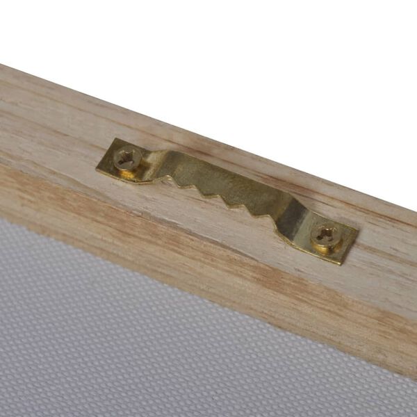 vidaXL Set tištěných obrazů na plátně pláž s houpací sítí 200 x 100 cm