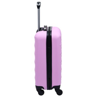 vidaXL Sada skořepinových kufrů na kolečkách 2 ks růžová ABS
