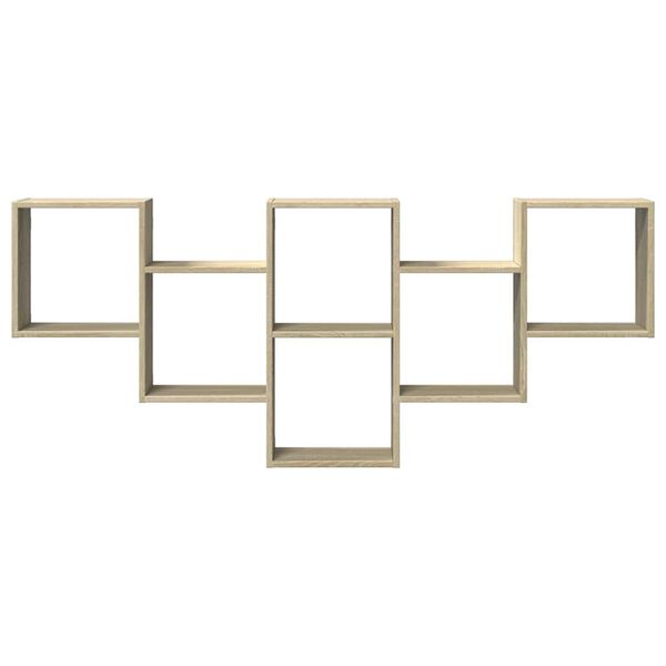 vidaXL Nástěnná police dub sonoma 159 x 18 x 66 cm kompozitní dřevo