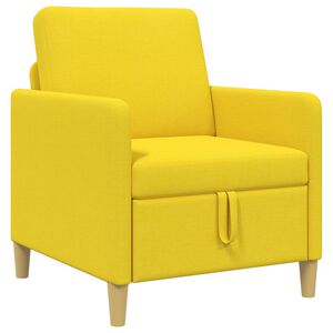 vidaXL Sofa s &uacute;ložn&yacute;m prostorem Světl&aacute; žlut&aacute; 72 x 78 x 87 cm Polyester