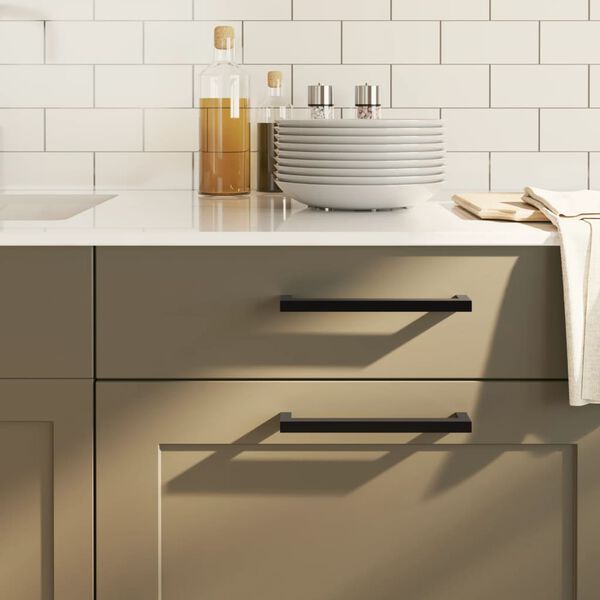 vidaXL N&aacute;bytkov&eacute; &uacute;chytky 10 ks čern&eacute; 192 mm nerezov&aacute; ocel