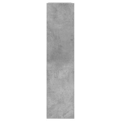 vidaXL Botník betonově šedý 80 x 21 x 87,5 cm kompozitní dřevo