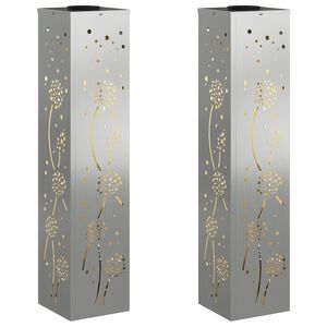 vidaXL Sol&aacute;rn&iacute; LED Cestovn&iacute; Světlo 2 ks Tepl&aacute; b&iacute;l&aacute; 18 x 18 x 80 cm