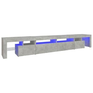vidaXL TV skř&iacute;ňka s LED osvětlen&iacute;m betonově &scaron;ed&aacute; 260x36,5x40 cm