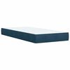 vidaXL Box spring postel s matrac&iacute; modr&aacute; 80 x 200 cm samet