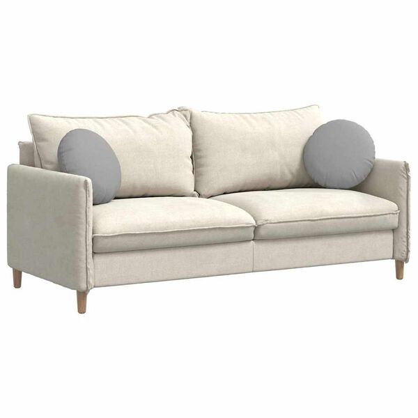 vidaXL Polštáře na sedadla 2 pcs Oblačno šedá Ø40 x 13 cm textil