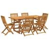 vidaXL 7d&iacute;ln&yacute; zahradn&iacute; j&iacute;deln&iacute; set 180x90x75 cm masivn&iacute; ak&aacute;ciov&eacute; dřevo