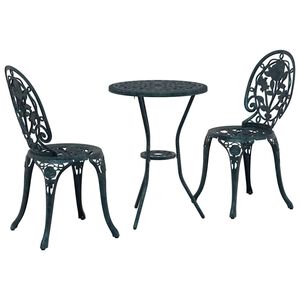 vidaXL Zahradn&iacute; bistro set 3 ks Zelen&aacute; Hlin&iacute;k