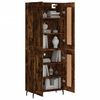 vidaXL Skříň highboard kouřový dub 69,5 x 34 x 180 cm kompozitní dřevo