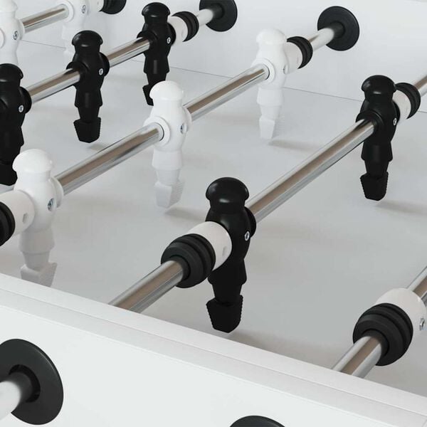 vidaXL Hr&aacute;či fotb&aacute;lku pro 3.6 x 3.1 x 10.8 cm tyč 24 pcs Čern&aacute; a b&iacute;l&aacute;