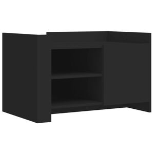 vidaXL Konferenčn&iacute; stolek čern&yacute; 80 x 50 x 50 cm kompozitn&iacute; dřevo
