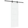 vidaXL Posuvn&eacute; dveře B&iacute;l&aacute; a čern&aacute; 83 x 232 cm Masivn&iacute; borovicov&eacute; dřevo