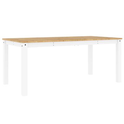 vidaXL Jídelní stůl Panama bílý 180 x 90 x 75 cm masivní borové dřevo