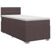 vidaXL Postel boxspring s matrac&iacute; Tmavě hněd&aacute; 90 x 200 cm Textil