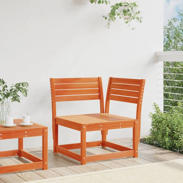 vidaXL Zahradn&iacute; pohovka rohov&aacute; voskově hněd&aacute; 73x73x78cm masiv borovice