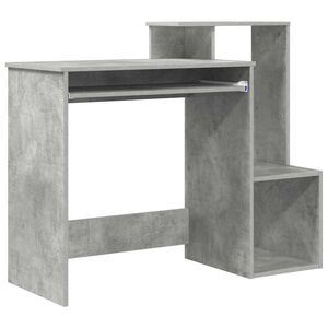 vidaXL Stůl Betonově &scaron;ed&aacute; 106 x 41 x 88.5 cm Kompozitn&iacute; dřevo