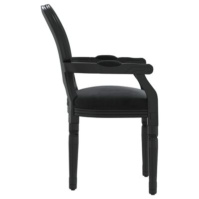 vidaXL Jídelní židle černá 54 x 56 x 96,5 cm samet