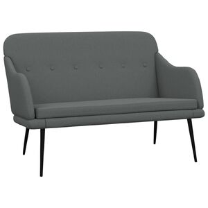 vidaXL Lavice tmavě &scaron;ed&aacute; 110 x 76 x 80 cm textil