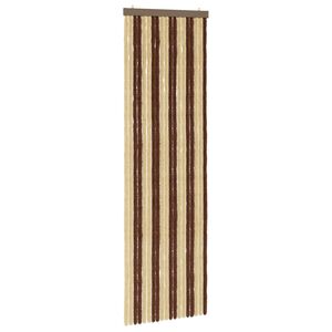 vidaXL Z&aacute;clona proti hmyzu Chenille Hněd&aacute; a b&eacute;žov&aacute; 56 x 185 cm 100% PP