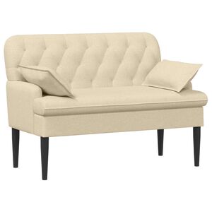 vidaXL Pohovka s knofl&iacute;kov&yacute;m pro&scaron;&iacute;v&aacute;n&iacute;m Kr&eacute;mov&aacute; 111 x 68 x 80 cm