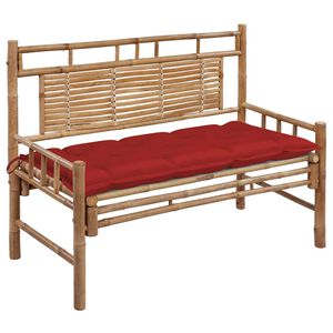 vidaXL Zahradn&iacute; lavice s podu&scaron;kou 120 cm bambus