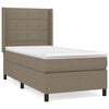 vidaXL Box spring postel s matrac&iacute; taupe 100 x 200 cm textil