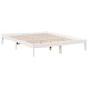 vidaXL Prodloužen&yacute; r&aacute;m postele bez matrace b&iacute;l&yacute; 140 x 220 cm borovice