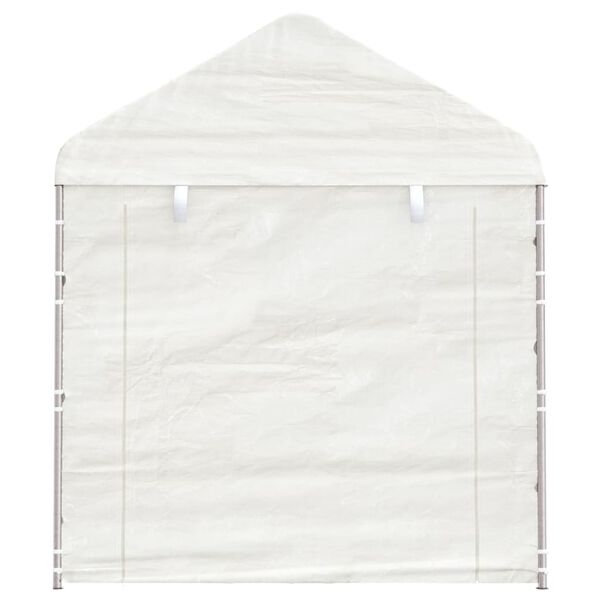 vidaXL Alt&aacute;n se střechou b&iacute;l&yacute; 11,15 x 2,28 x 2,69 m polyethylen