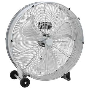 vidaXL Bubenov&yacute; ventil&aacute;tor s kolem Stř&iacute;brn&aacute; 79 x 37 x 82 cm Hlin&iacute;k