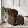 vidaXL Elektrick&eacute; polohovac&iacute; křeslo hněd&eacute; textil