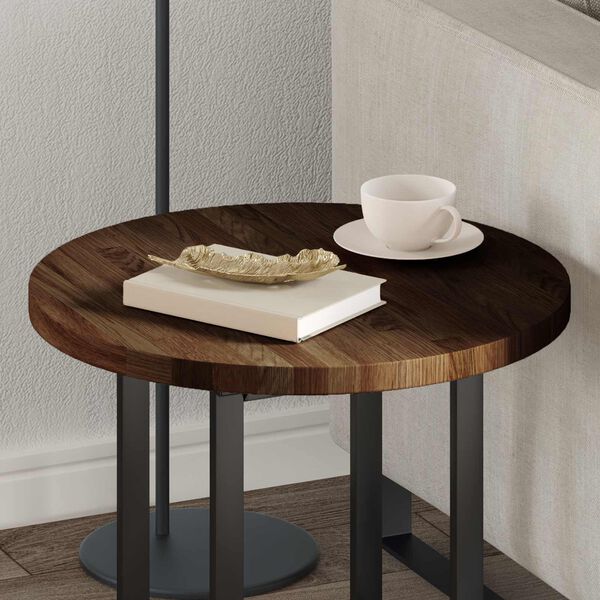 vidaXL Deska stolu Světle hněd&aacute; &Oslash; 50 x 2,5 cm Masivn&iacute; dubov&eacute; dřevo